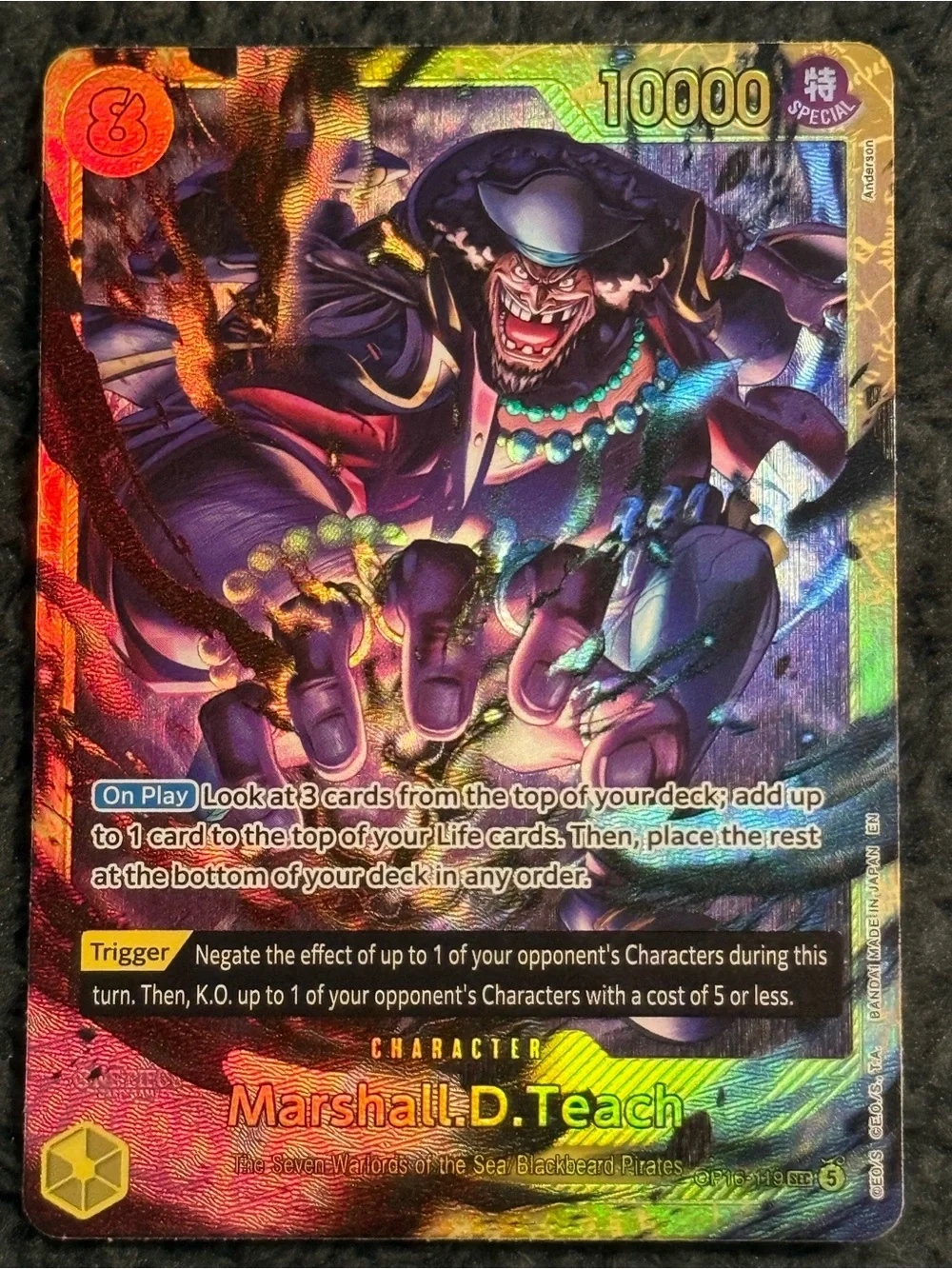 Marshall.D.Teach (119) OP16-119 The Time of Battle Foil